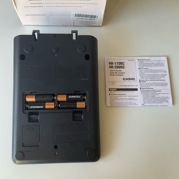 Casio HR-170RC Plus, Desktop Printing Calculator, Black - Picture 3 of 6